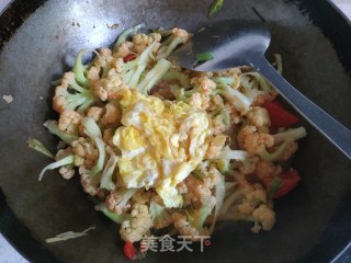 西红柿炒菜花的做法步骤：7