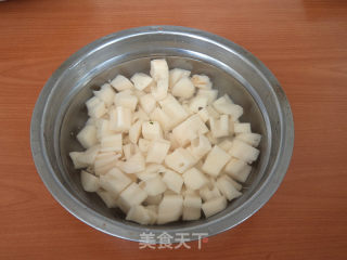 素炒藕丁的做法步骤：2