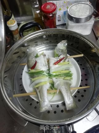小满日食记之清蒸自钓白卤子鱼的做法步骤：8