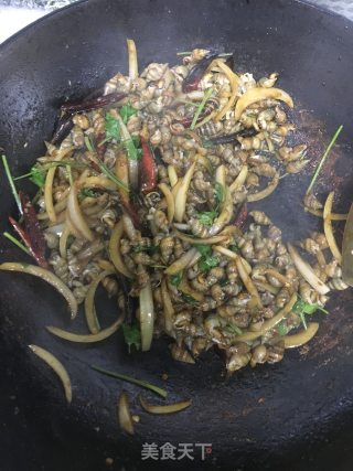 辣炒海螺丝的做法步骤：9