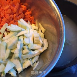 虾仁胡萝卜粥的做法步骤：7
