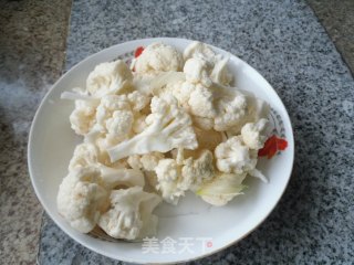 甜辣酱烧菜花的做法步骤：2