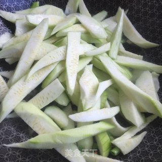 清炒丝瓜的做法步骤：5