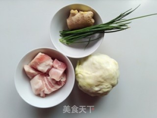 卷心菜炒肉片的做法步骤：1