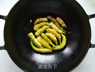 虾滑酿杭椒的做法步骤：5