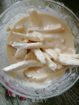 油炸杏鲍菇的做法步骤：5