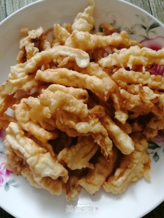 油炸杏鲍菇的做法步骤：7