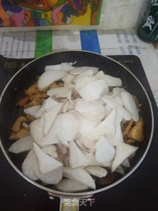 鸡肉炒杏鲍菇的做法步骤：6