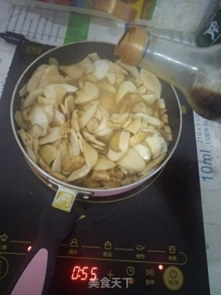 鸡肉炒杏鲍菇的做法步骤：7