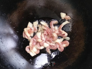 五花肉烧扁豆的做法步骤：3