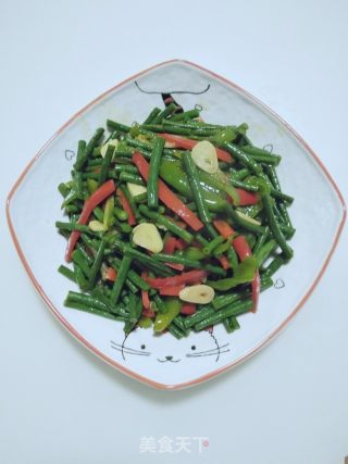 蒜香豇豆角的做法步骤：11