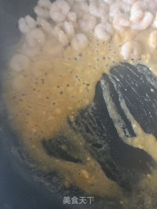 金汤虾仁豆腐的做法步骤：9