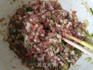 香菇油菜豆干肉包的做法步骤：4