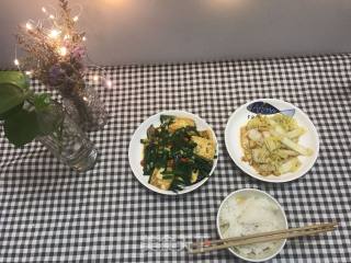 #家常下饭菜#韭菜煎豆腐的做法步骤：8