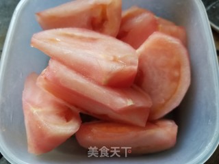 腊肉番茄炒菜花的做法步骤：4
