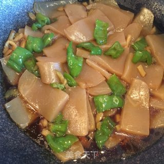 青椒榨菜烧魔芋的做法步骤：10