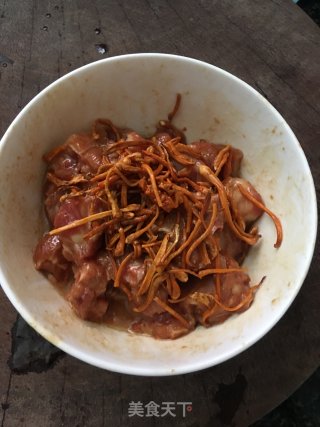 虫草花蒸排骨的做法步骤：5