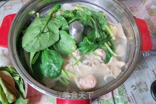 虾滑菠菜汤的做法步骤：9