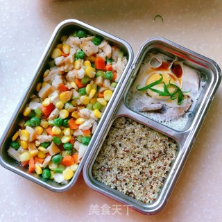 鸡胸肉蒸杂蔬的做法步骤：11