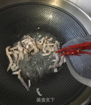 肉丝炒梅豆的做法步骤：11