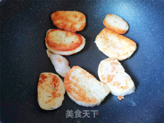 香煎馒头片的做法步骤：4