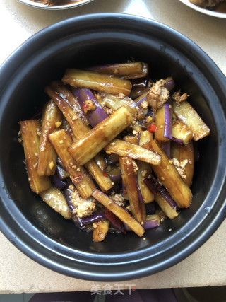 瘦肉茄子煲的做法步骤：12