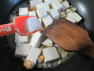 扇贝肉煮豆腐的做法步骤：7