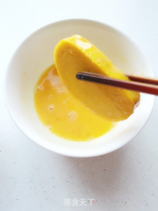 香煎南瓜馒头片的做法步骤：3