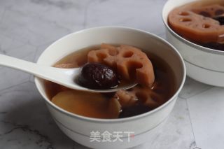 莲藕红枣甜汤的做法步骤：6