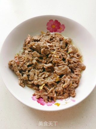 山药炒牛肉的做法步骤：7