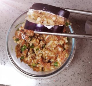 蒜香茄夹的做法步骤：3