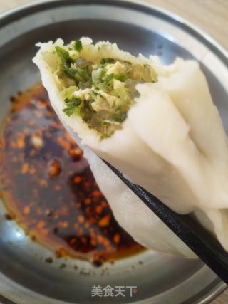 小白菜鸡蛋素馅蒸饺的做法步骤：7