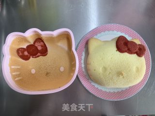 6寸原味HELLO KITTTY戚风蛋糕的做法步骤：22
