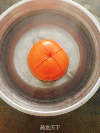番茄虾仁疙瘩汤的做法步骤：2