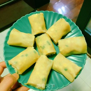 千张鸡肉鲜蔬卷的做法步骤：15