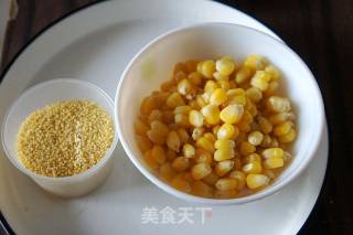 小米嫩玉米羹的做法步骤：2