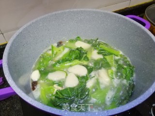 芥菜皮蛋汤年糕的做法步骤：8