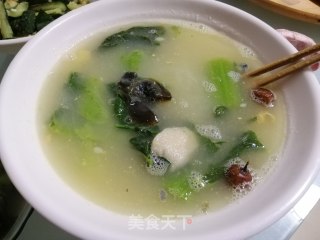 芥菜皮蛋汤年糕的做法步骤：10