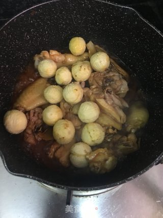 板栗焖鸡的做法步骤：7