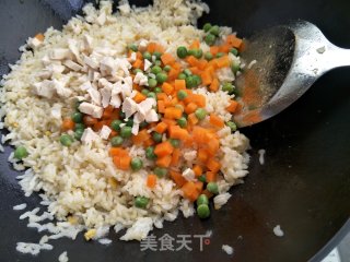咸鸭蛋炒饭的做法步骤：6