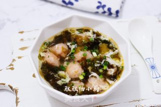 虾滑紫菜芙蓉汤的做法步骤：13