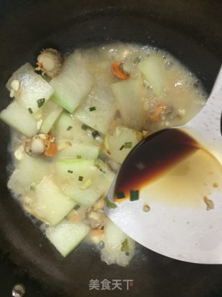 扇贝肉烧冬瓜的做法步骤：8
