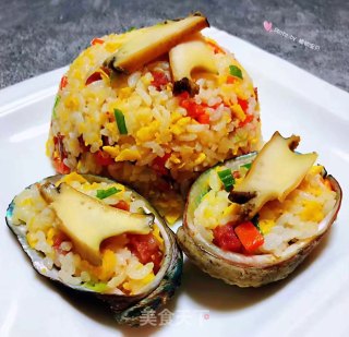 鲍鱼什锦炒饭的做法步骤：11