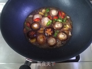 煎烧蚝油香菇的做法步骤：5