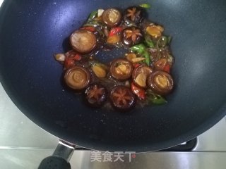 煎烧蚝油香菇的做法步骤：6