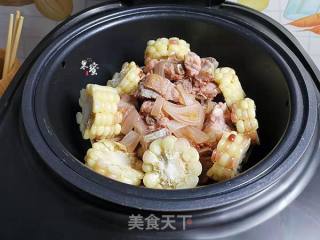 叉烧酱蒸排骨玉米的做法步骤：7