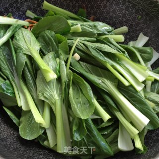 金钩海米炒青菜的做法步骤：5