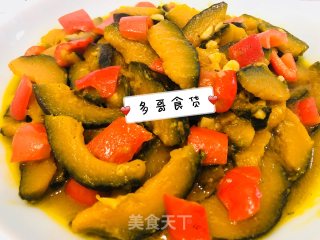 简单美味de清炒贝贝南瓜的做法步骤：8