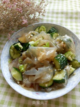 黄瓜拌粉皮的做法步骤：6