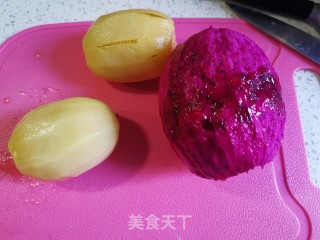 金奇艺火龙果汁的做法步骤：2